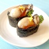 春の牡蠣メニュー♪菜の花と牡蠣の軍艦巻き